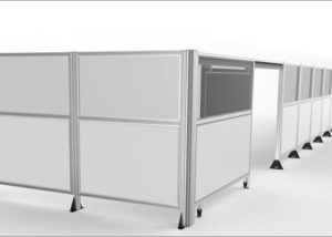 MB Building Kit Fence with Sliding Door