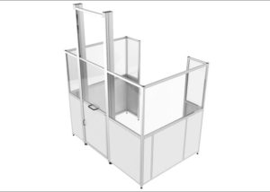LEX - 00100 - Machine Enclosure with Sliding Access Door