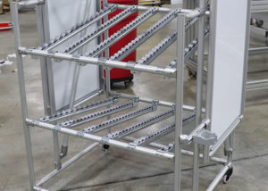 LPS Ergonomic Flow Rack with White Boards - Estante de flujo ergonómico LPS D30 con pizarras blancas