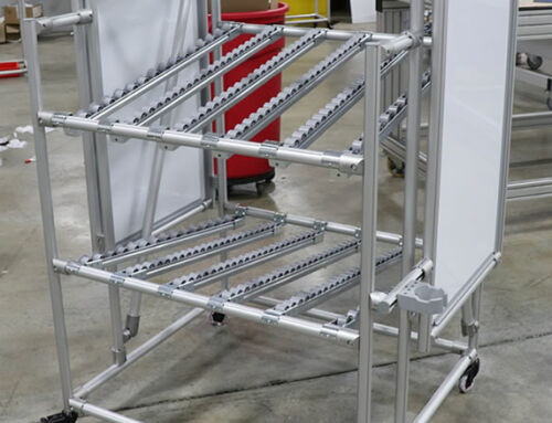 FIFO Flow Rack with White Boards