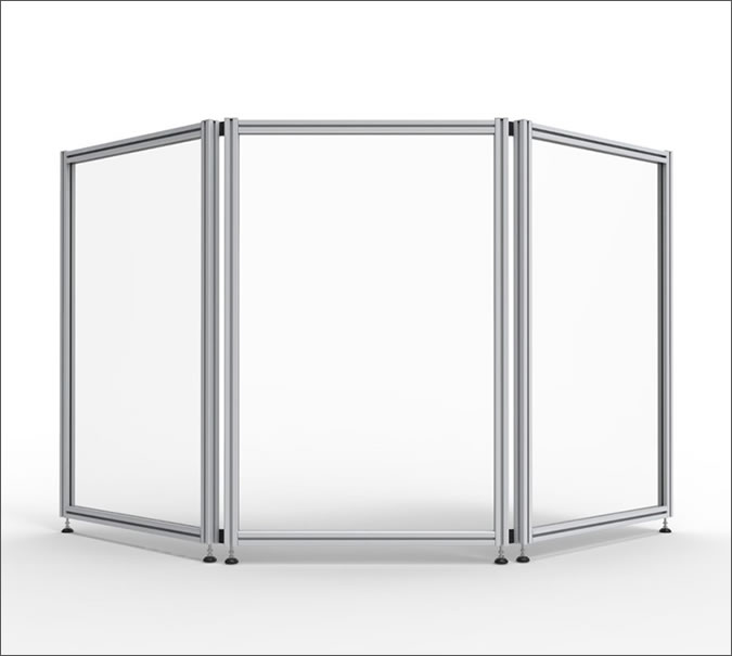 Three-Panel Protective Barrier
