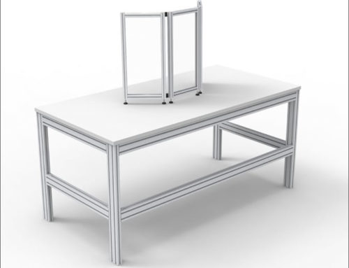 Compact Three-Panel Protective Barrier