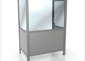 Standing Workstation Barrier, covid, solution center