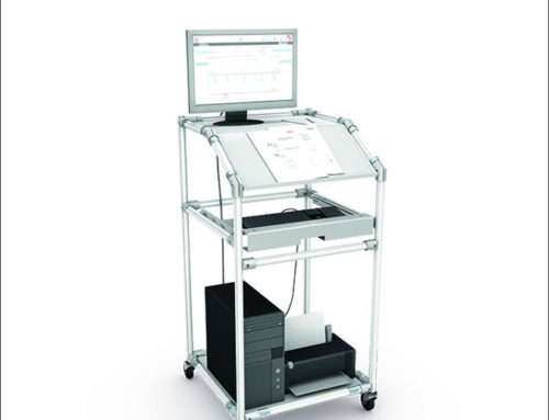 Mobile desk with workstation