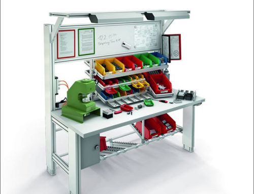 Work bench 4 E with Upright and Compound Slide Overhang