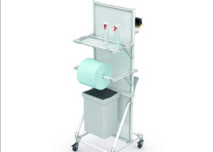 Lightweight and compact cleaning trolley with 5S features - Carrito de limpieza ligero y compacto con características 5S