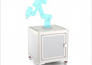 Robot island with cabinet - Isla de robot con gabinete