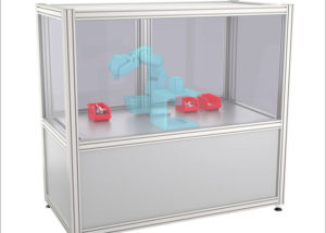 Secure enclosure for robots Cabina de seguridad para robots