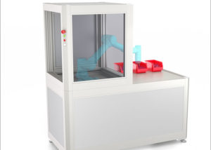 Enclosed cabin for cobot Cabina cerrada para cobotss