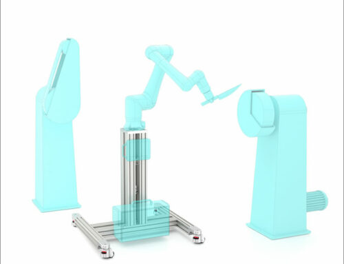 Robot column for mobile cobot use