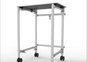 Folding table for transporting boxes